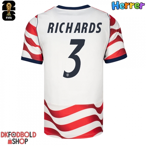 Forente stater Chris Richards #3 Hjemmebanetrøje VM 2026 Kort ærmer